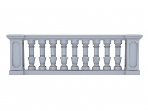 classic balustrade 3D Model