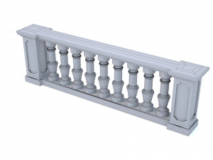 classic balustrade 3D Model