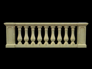 classic balustrade 3D 모델