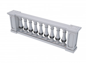 classic balustrade Modelo 3D