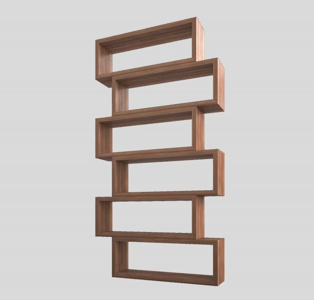 shelving 3D Model .c4d .max .obj .3ds .fbx .stl .blend 