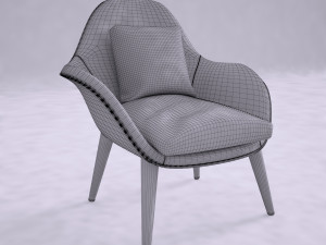 arm chair fredericia swoon Modelo 3D
