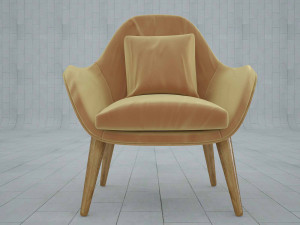arm chair fredericia swoon Modelo 3D