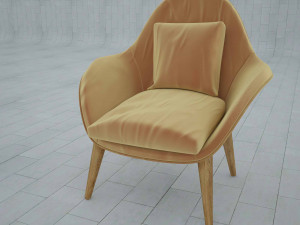 arm chair fredericia swoon Modelo 3D