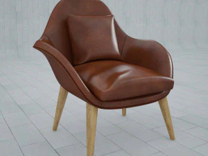 arm chair fredericia swoon 3D Model