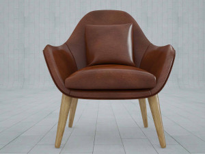 arm chair fredericia swoon 3D Model