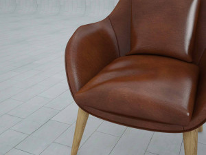 arm chair fredericia swoon 3D Model