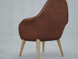 arm chair fredericia swoon 3D Model