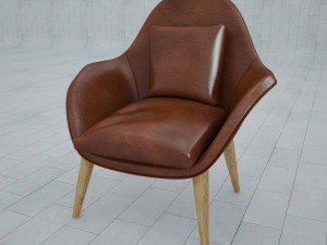 arm chair fredericia swoon 3D Model