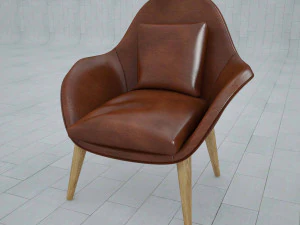 arm chair fredericia swoon 3D Model
