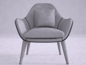 arm chair fredericia swoon 3D Model