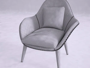 arm chair fredericia swoon 3D Model