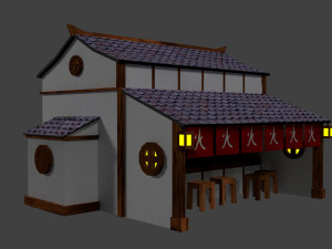 japanese country house 3D 모델