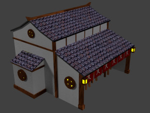 japanese country house Model 3D