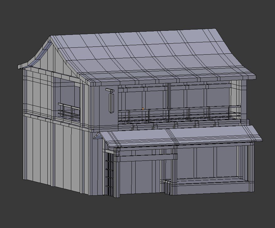Japanese Country House Free 3d Model In Buildings 3dexport