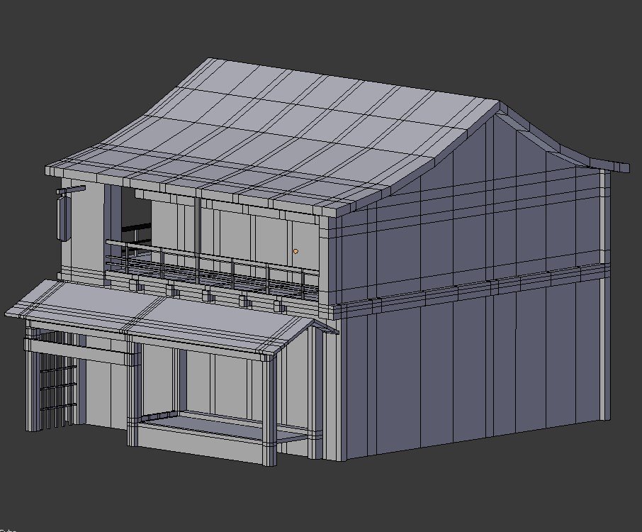Japanese Country House Free 3d Model In Buildings 3dexport