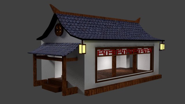 japanese country house 3 Modello 3D .c4d .max .obj .3ds .fbx .stl .blend 