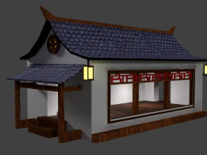 casa de campo japonesa 3 Modelo 3D