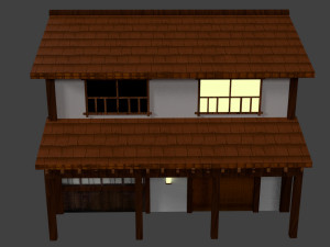japanese country house 3D Model