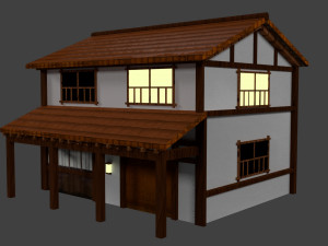 japanese country house 3D Model