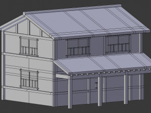 japanese country house 3D Model