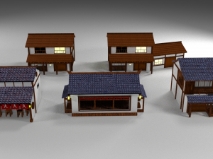 village pack 3D 모델