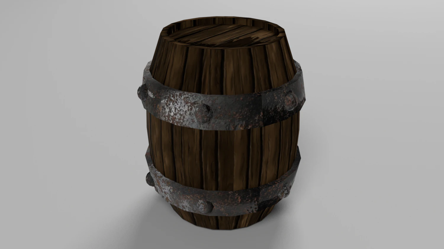 medieval barrel 3D Model .c4d .max .obj .3ds .fbx .stl .blend 