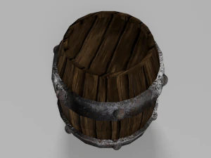 medieval barrel 3D Model