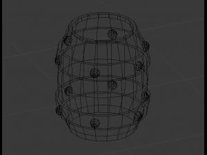 medieval barrel 3D Model