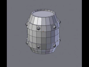 medieval barrel 3D Model