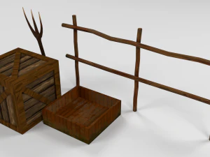 medieval street game environmentpack 3D Model