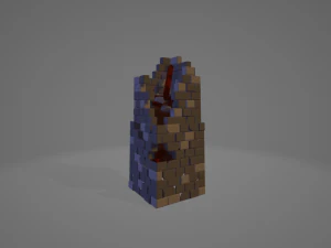 양식화된 중세 패키지 3D 모델