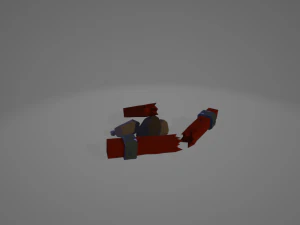 양식화된 중세 패키지 3D 모델