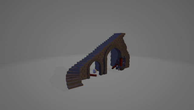 Stylized medieval package 3D Model .c4d .max .obj .3ds .fbx .stl .blend 