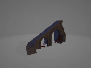 Стилізований середньовічний пакет 3D Модель