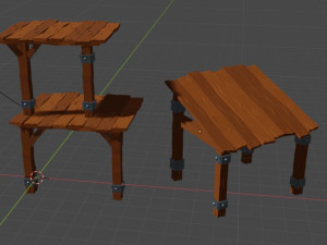 Stylized medieval package 3D Model