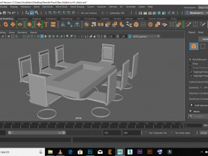 sci-fi chairs 3D 모델