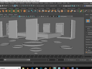 sci-fi chairs 3D Model