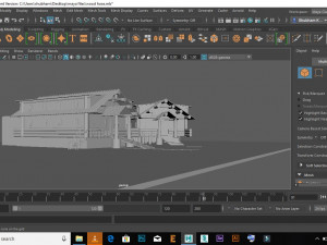 wood house 3D 모델