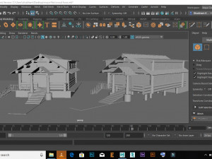 wood house Modelo 3D