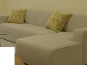 the big white sofa plus table 3ds max corona render Model 3D
