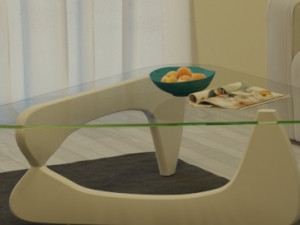 the big white sofa plus table 3ds max corona render Model 3D