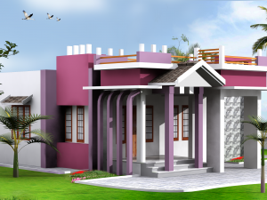 3dxmax house exterior design Modelo 3D