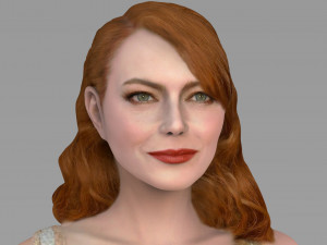 emma stone figurine ready for full color 3d printing 3D Print Model
