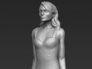 emma stone figurine ready for full color 3d printing 3D Print Model