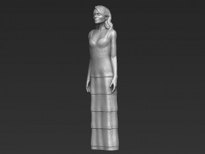 emma stone figurine ready for full color 3d printing 3D Print Model