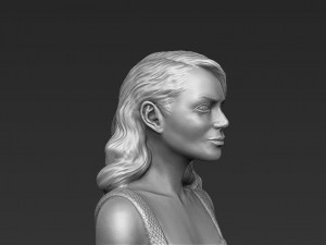 emma stone figurine ready for full color 3d printing 3D Print Model