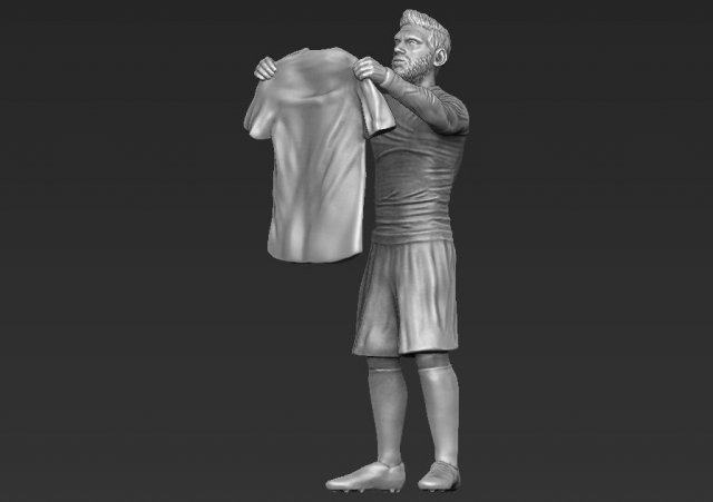 lionel messi figurine ready for 3d printing 3D Print Model .c4d .max .obj .3ds .fbx .stl .blend 