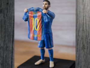lionel messi ready for full color 3d printing Model Cetak 3D