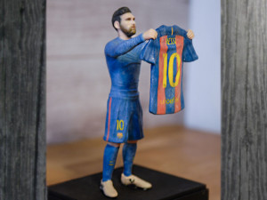 lionel messi ready for full color 3d printing Model Cetak 3D